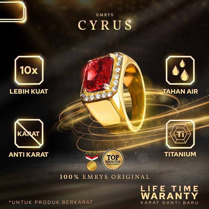 Emrys Premium Ring CYRUS Real Titanium Anti Karat