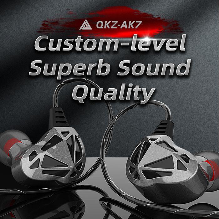 Terlaris Qkz Ak7 Hifi Headset Headphone Gaming Heavy Bass With Mic