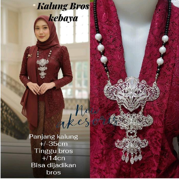 READY Terlaris Kalung Kebaya Etnik Bros Kutubaru Modern Pin Baju Bodo Bugis Makasar Aksesoris