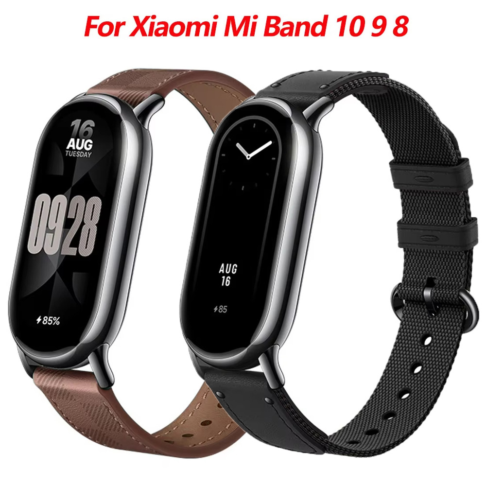 Nylon Strap for Xiaomi Mi Band 10 9 8 Loop for Xiaomi Mi Band10 9 8 NFC Watchband MiBand10/9/8