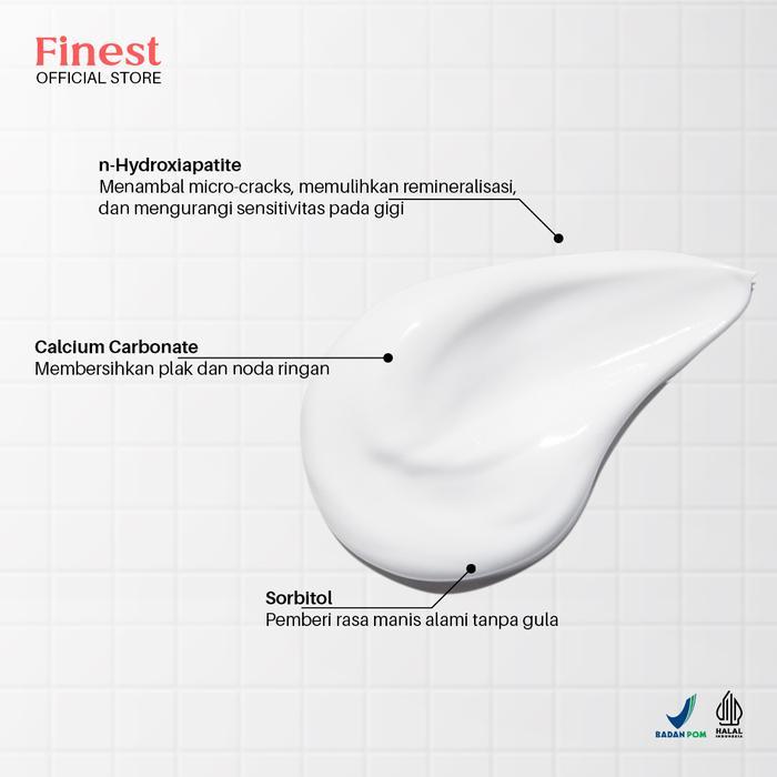 Finest Toothpaste 90 gr Pasta Gigi Premium Nano Hydroxyapatite