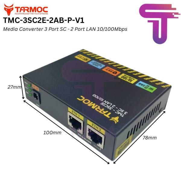 Media Converter 3 Port Fo 2 Port Lan / 3 Sc 2 Rj45 / 3 Fo 2 Lan