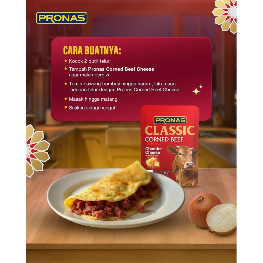 

Mamiseler45 - Pronas Paket Special Kornet Mercon & Original 50G X 5Pcs - Makanan Siap Saji Praktis