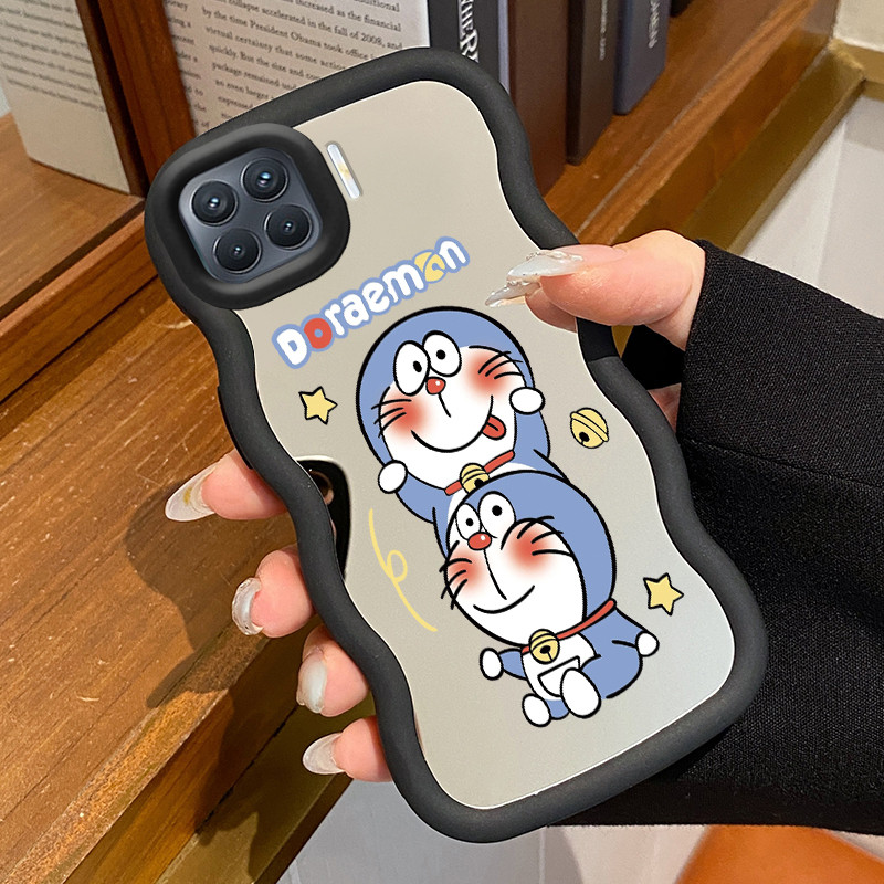 Casing HP Untuk OPPO A93 F17 Pro Reno 4F Reno 4 Lite Case Anime kartun tersenyum Macaron Softcase Si