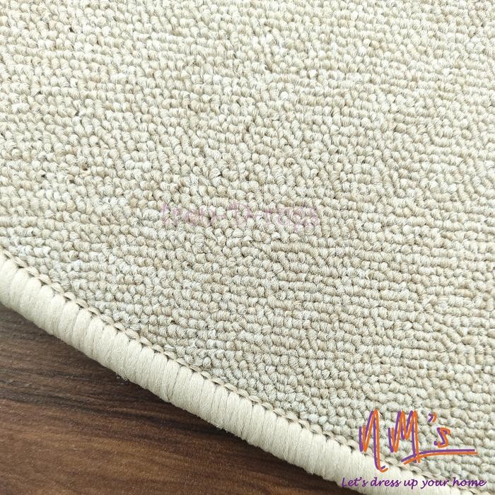 Tren-D-rugs karpet polos estetik bulat bundar lingkaran round carpet diameter 160 cm anti slip
