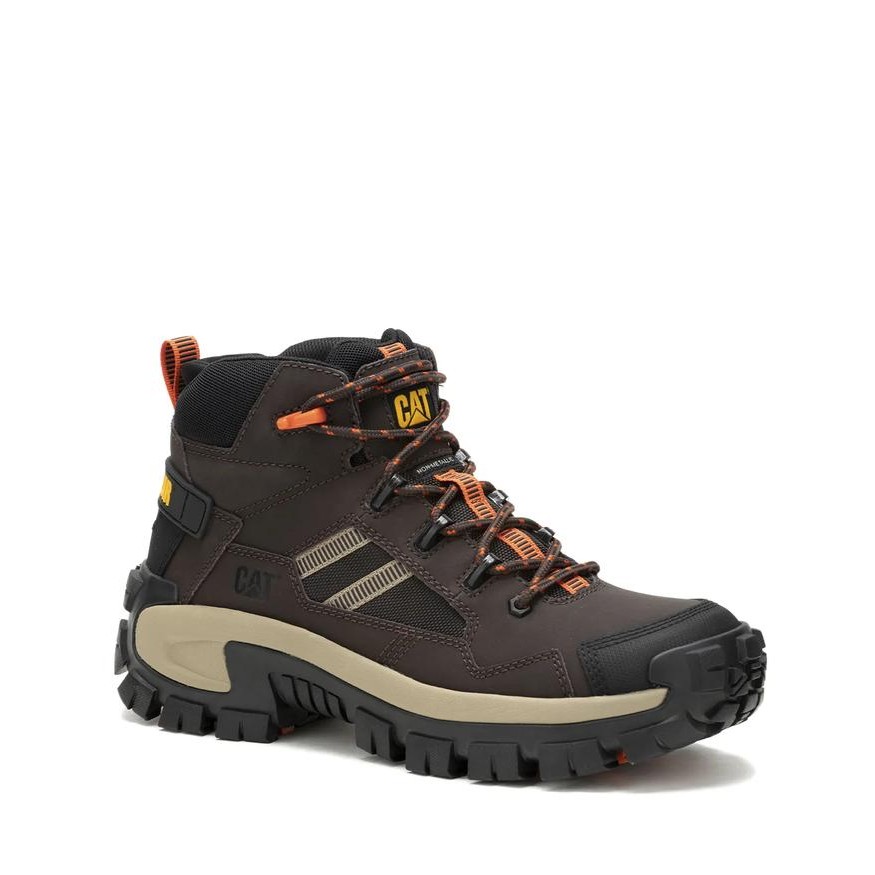 NEW PRODUK SEPATU SAFETY CATERPILLAR INVADER MID VENT CT COFFEE BEAN AYO TUMBAS 45