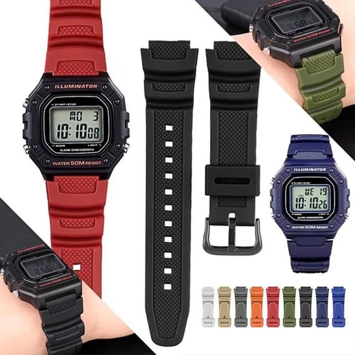 TALI JAM TANGAN CASIO AE-1300 STRAP RUBBER CASIO AE1300 8028.18