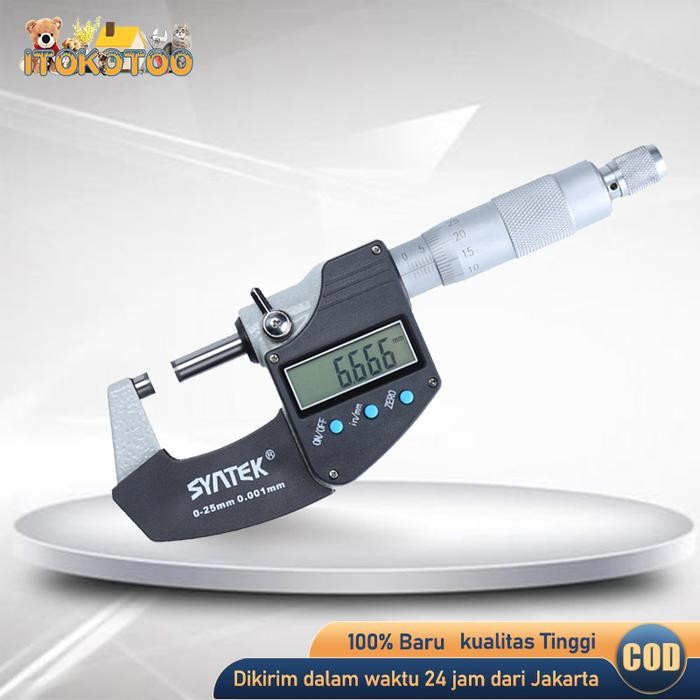 Syntek Digital Micrometer 0.001Mm Metric 0-25Mm Thickness