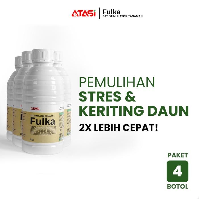 FULKA Zat Stimulator Tanaman Pupuk Penyerap Nutrisi Premium 1010ml x 4
