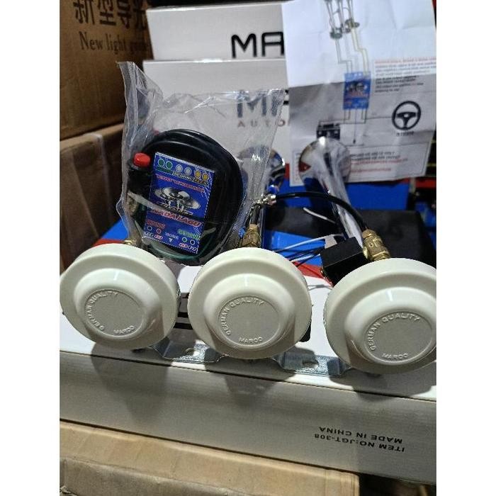 Klakson Telolet 3 Corong 17 Nada Basuri 12V/24V Mobil Truk & Bus klakson angin