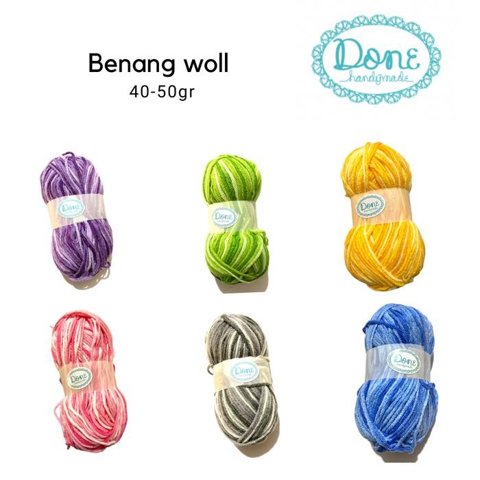 Benang Woll Yarn Benang Rajut Knitting Yarn Crochet Benang Pintal