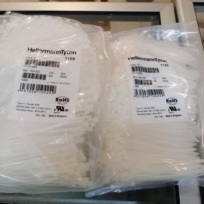 

Kabel Ties 10Cm T18R Merk Hellermanntyton