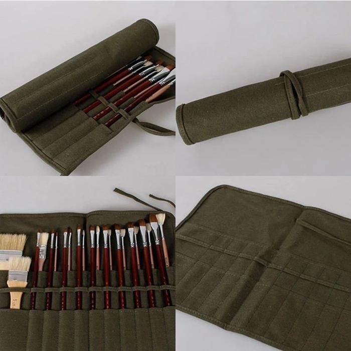 

TAS TEMPAT KUAS LUKIS PROFESIONAL- SET TEMPAT PENSIL