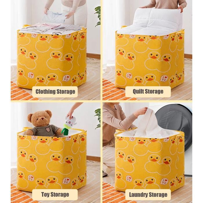 

Keranjang Pakaian Lipat Serut Tebal & Besar Anti-Air Uk 45x35x45cm