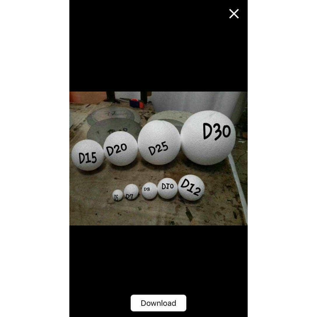 

Gabus Styrofoam Bola Diameter 60cm
