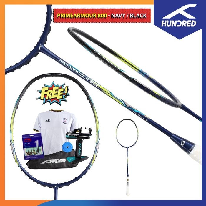 HUNDRED RAKET PRIMEARMOUR 800 RAKET BADMINTON ORIGINAL