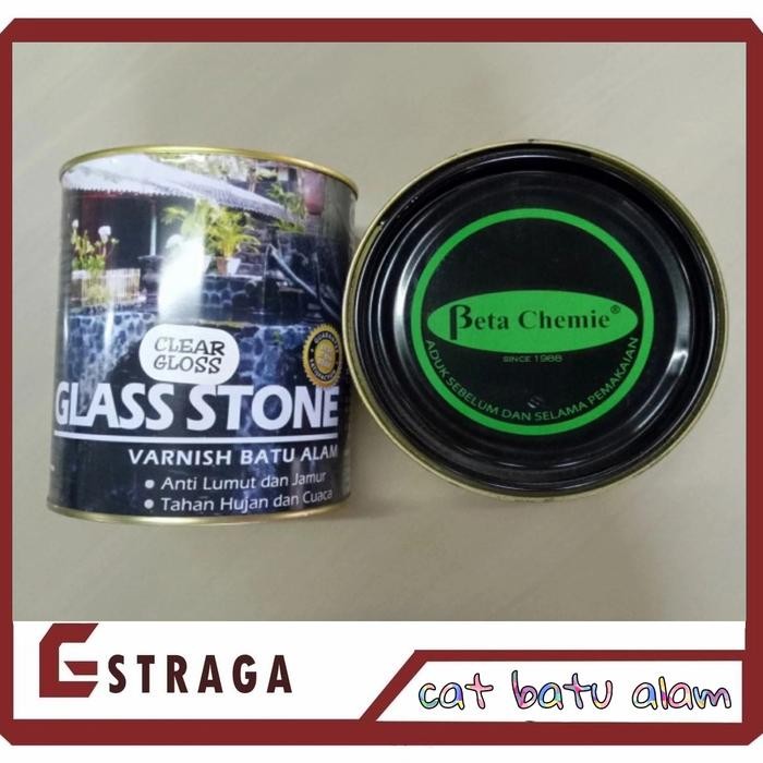 Terbaik Cat Batu Alam Glasstone / Coating Batu Alam Glasstone / Cat Coating 100% Ori