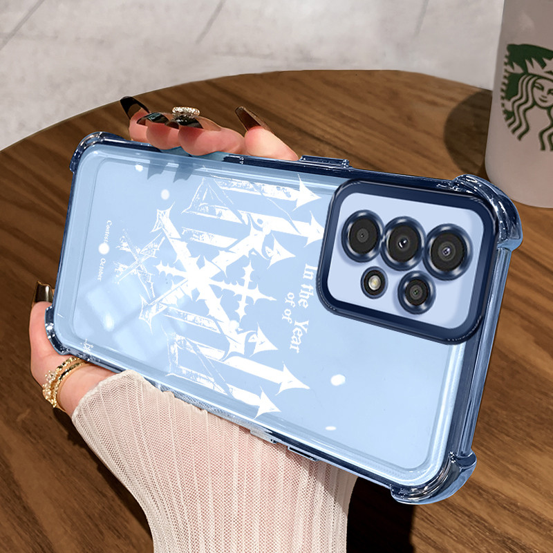 Casing Hp untuk Samsung A13 Case Pola Salib Kasing airbag Kesing Silikon Tipis  Softcase Penyejuk Ce