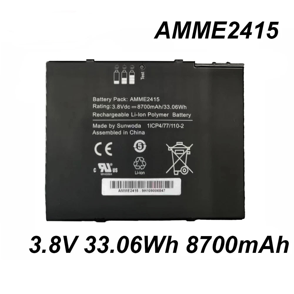 AMME2415 3.8V 33.06Wh 8700mAh Laptop Battery For Fujitsu Zebra ET50 ET55 Series Tablet Computer Batt