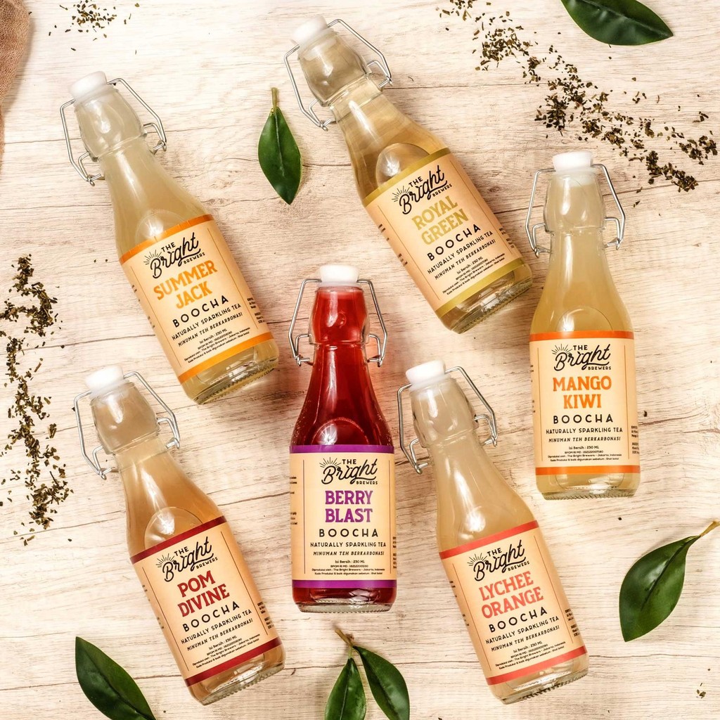 

Kombucha Bundle 6 Botol 250 ML The Bright Brewers Teh Fermentasi