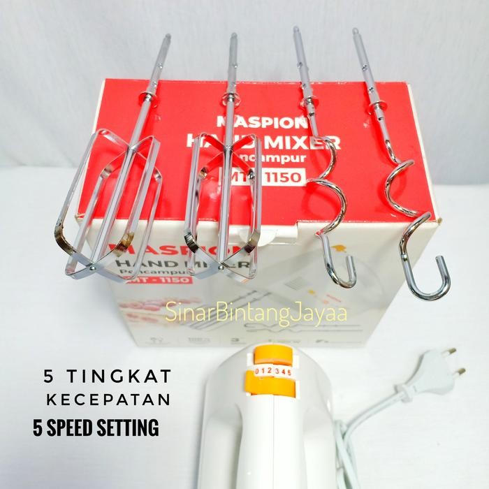 Maspion Hand Mixer Mt1150 Mixer Tangan /Hand Mixer Tangan Maspion 1150