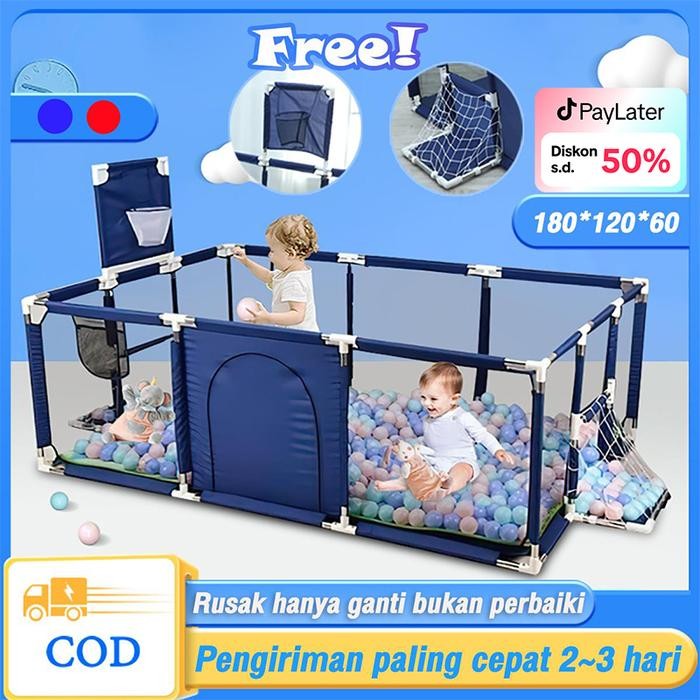 [COD] Anak-Anak Bayi Boks Pagar Kolam Renang Taman Bermain Bermain Bola Bayi Mandi Pagar Pengaman