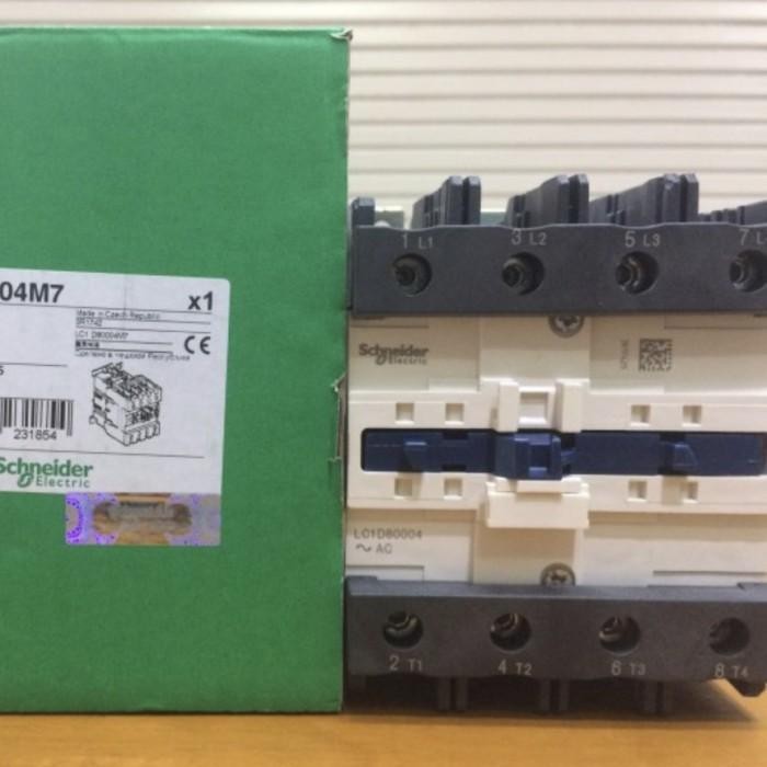 KONTAKTOR SCHNEIDER LC1D80004E7 LC1D80004 48V 4POLE TERLARIS