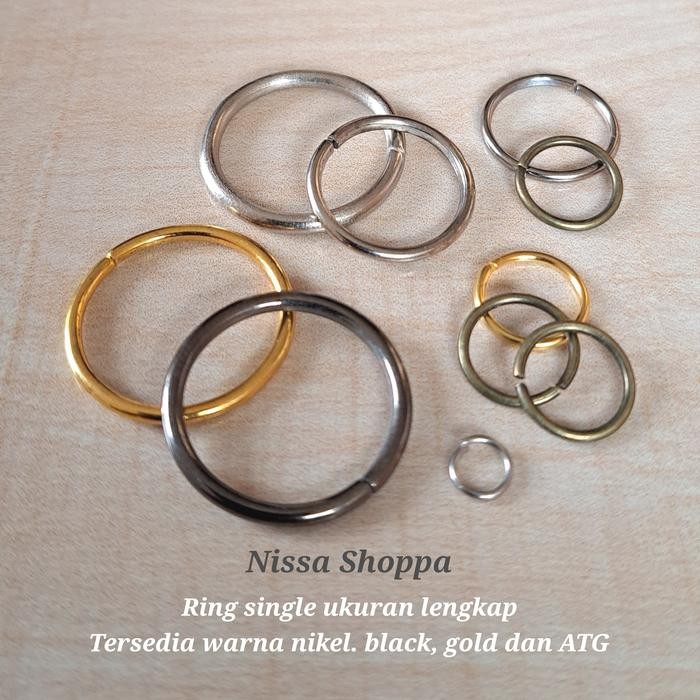 

New Ring O / Ring single / Ring aksesoris gantungan kunci Ukuran lengkap