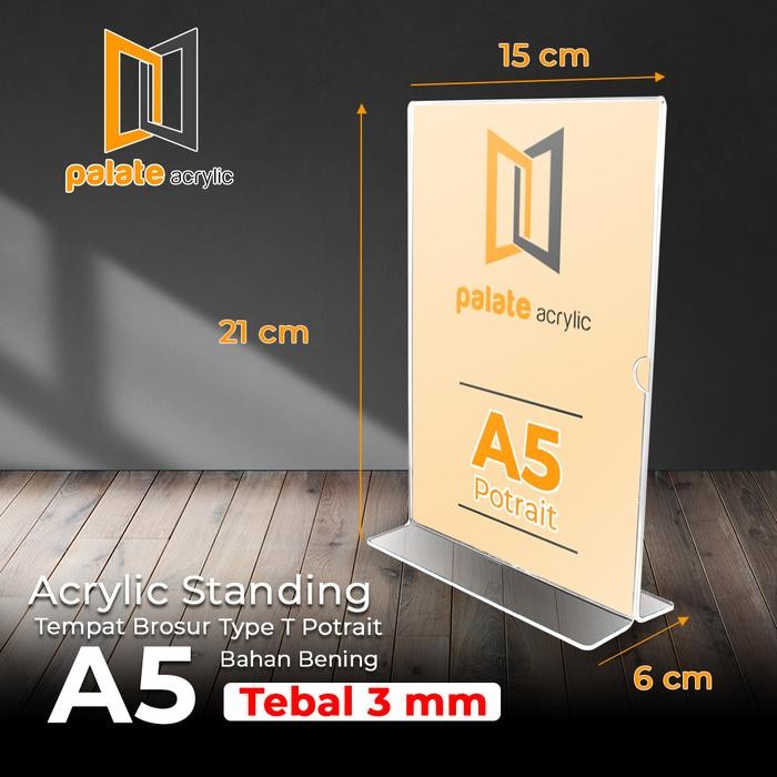 

OJ AKRILIK TENT HOLDER A5 T POTRAIT - 3MM