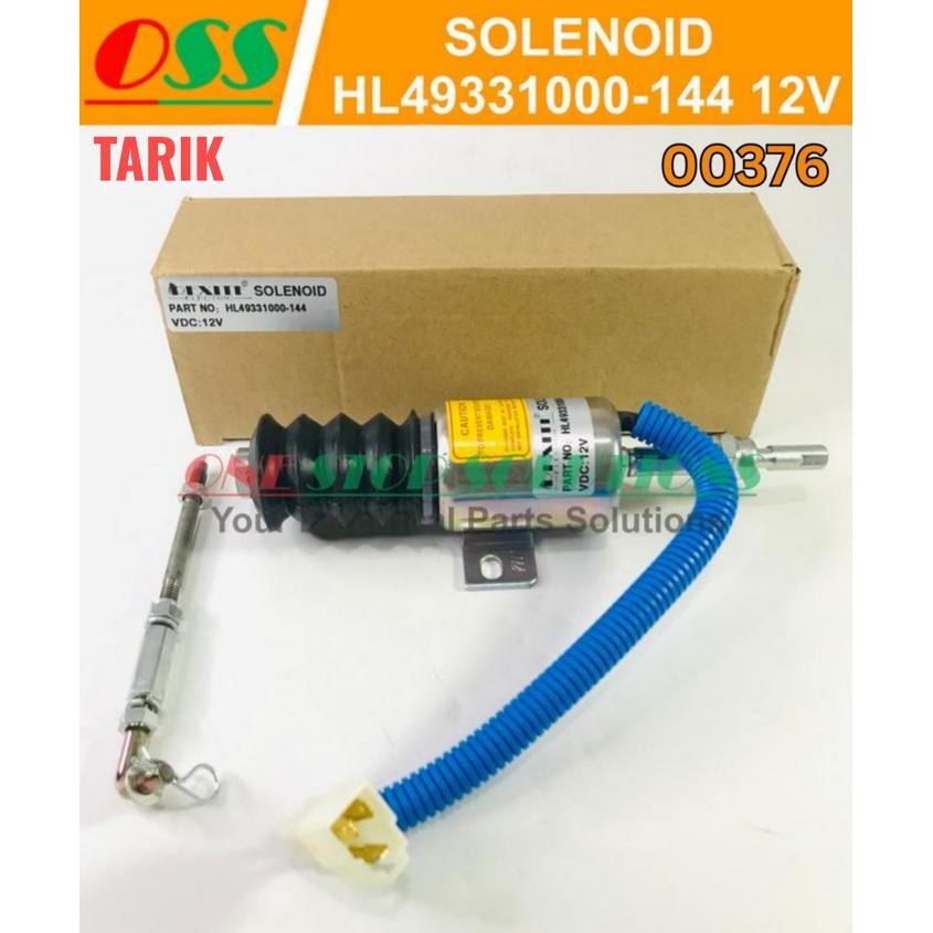 Ready SELENOID SOLENOID HL49331000-144 12V UNIV UNTUK GENSET ALAT BERAT