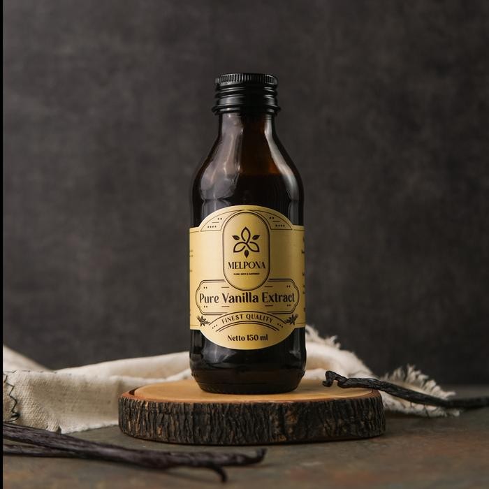 

Stok Baru Melpona Pure Vanilla Extract Ekstrak Vanili Murni 150 ml 150ml