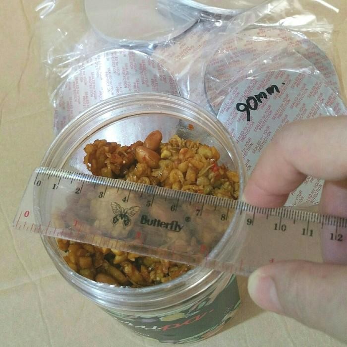 100Pcs Seal Botol Pet Ukuran 9Cm - Seal Aluminium Foil Toples Tabung 9Cm