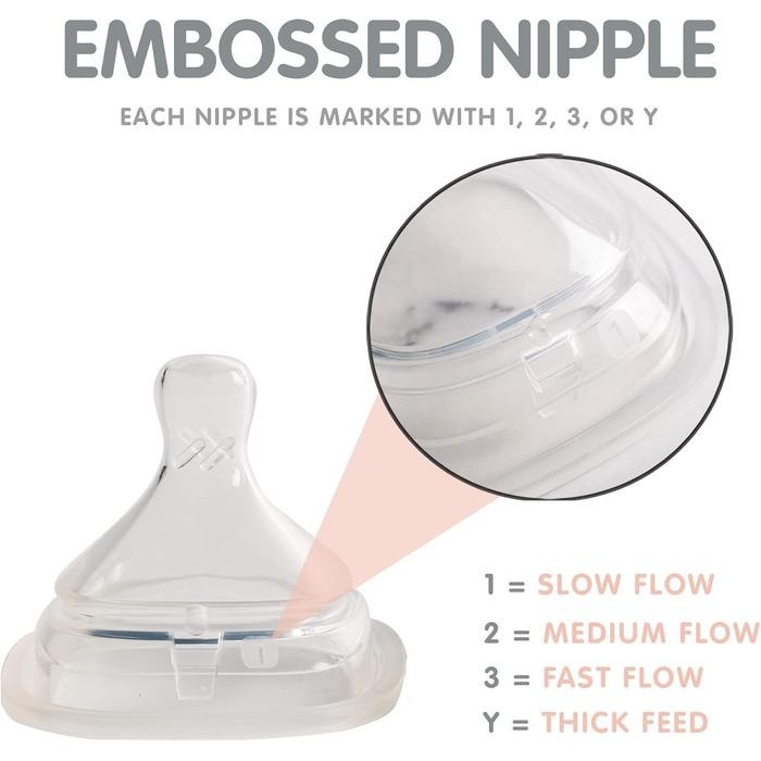 Pilihan- Hegen Teatthick Feed (2Pk) - Dot Botol Susu Bayi