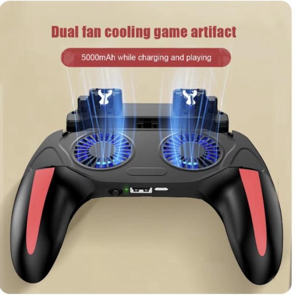 Smartcom H10 Dual Fan Cooler Gamepad PUBG Mobile Controller Gamepad Handle Hp