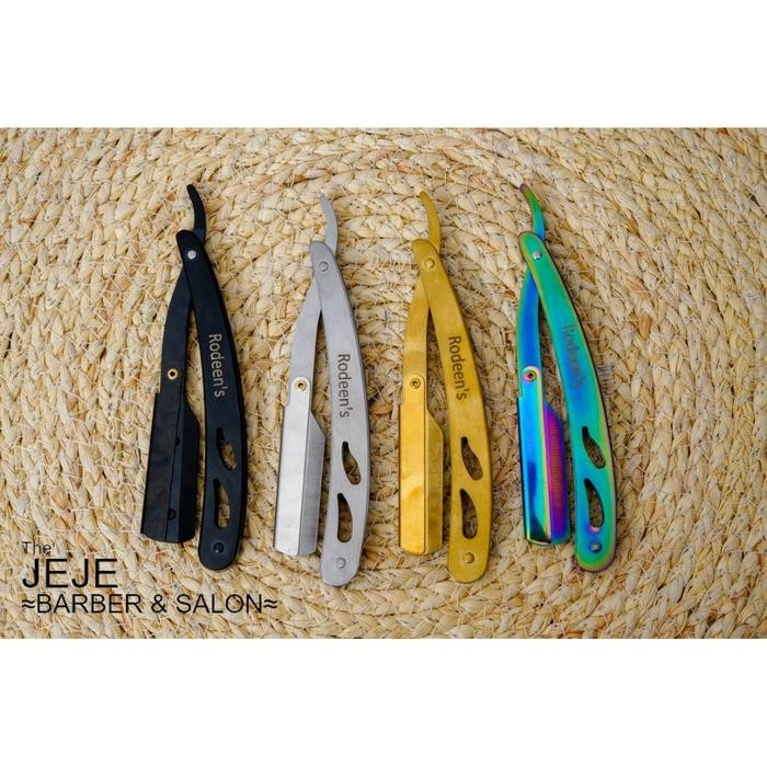 JEJE Pisau lipat Isi ulang Silet Razor Tempat silet Cukur Gagang Rumah silet Kumis