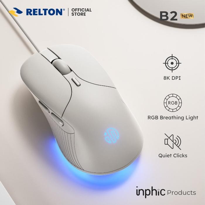 Pilihan- Mouse Gaming Wired Silent Click Rgb B2 Inphic
