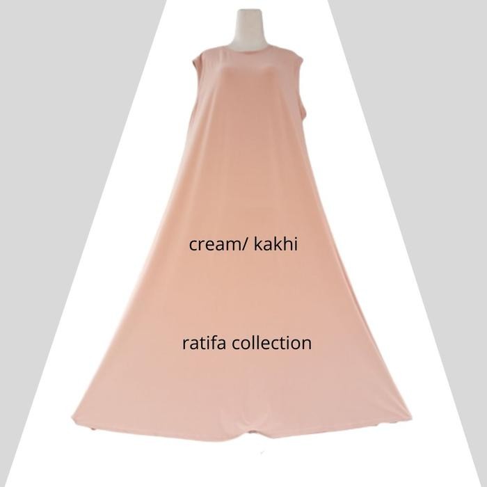 Pilihan- Gamis Yukensi Jumbo Xxl Ld 110 Pj 140 Cmtanpa Lengan Matt Jersey Premium Mewah Katun