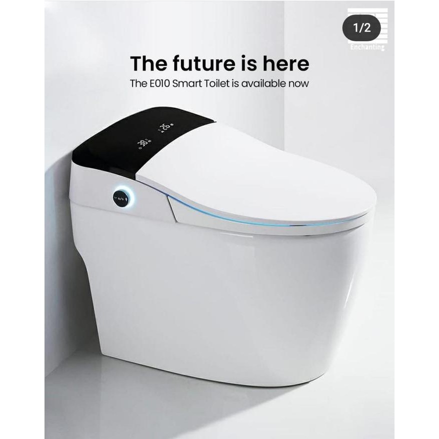 Smart Closet Toilet Europe Enchanting luxury otomatis cover E010