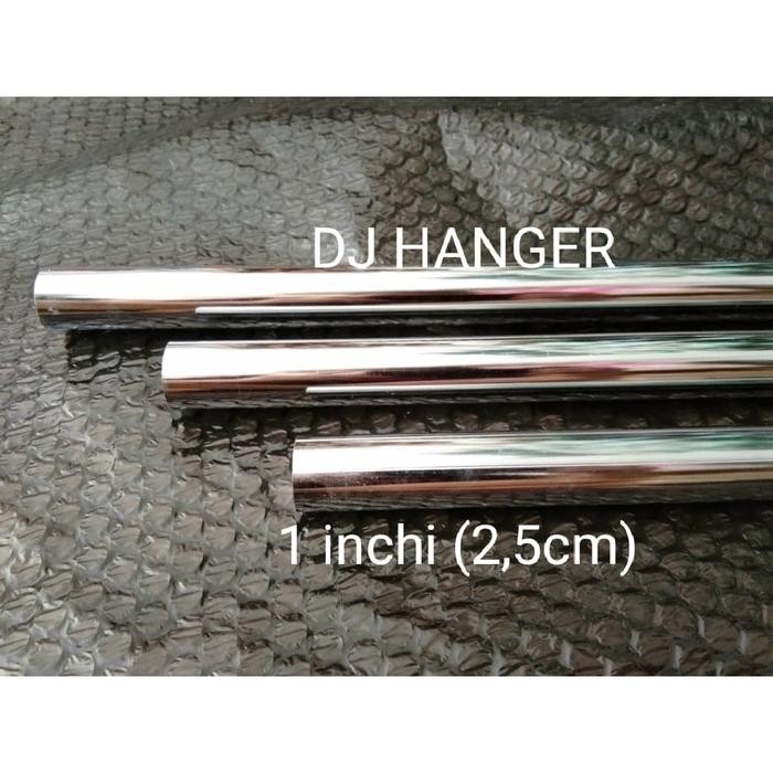 pipa bulat Besi chrome 100cm(1meter)
