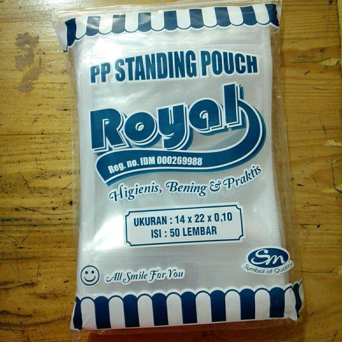 Plastik klip PP standing pouch 14x22