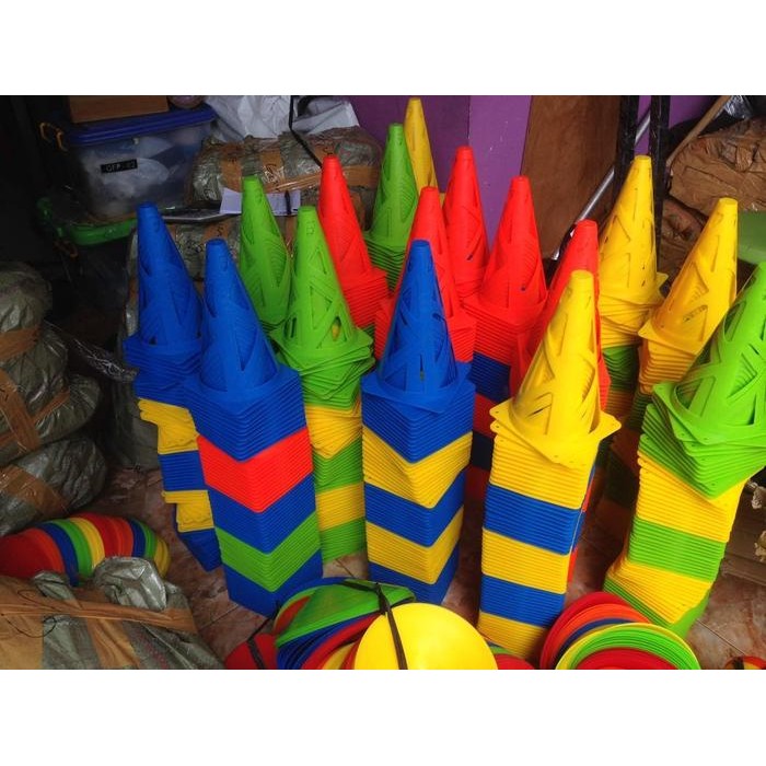 Cone Kerucut 23Cm Cone Kerucut Alat Latihan Fisik Cone Futsal Promo 