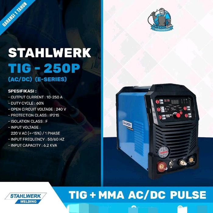 Mesin Las AC/DC TIG / Argon Pulse merk Stahlwerk TIG-250E P AC/DC