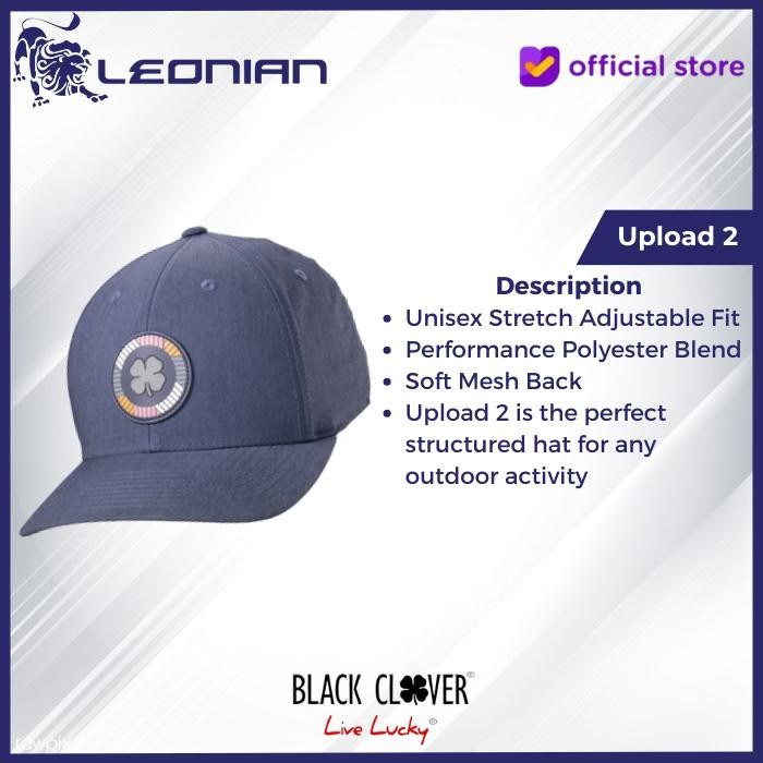 Topi Golf Black Clover Upload #2 - Golf Cap Best Quality Asli 100% Original