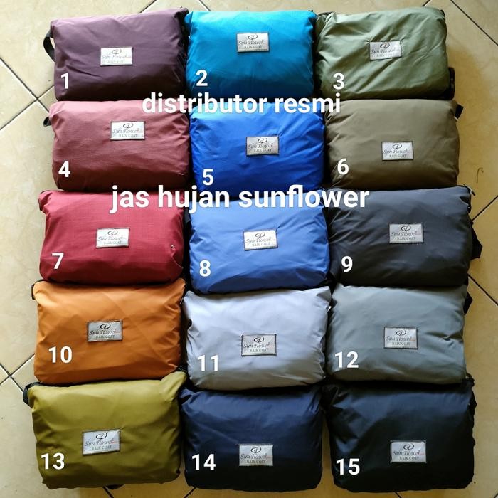Jas hujan Sun Flower ukuran XXXL original