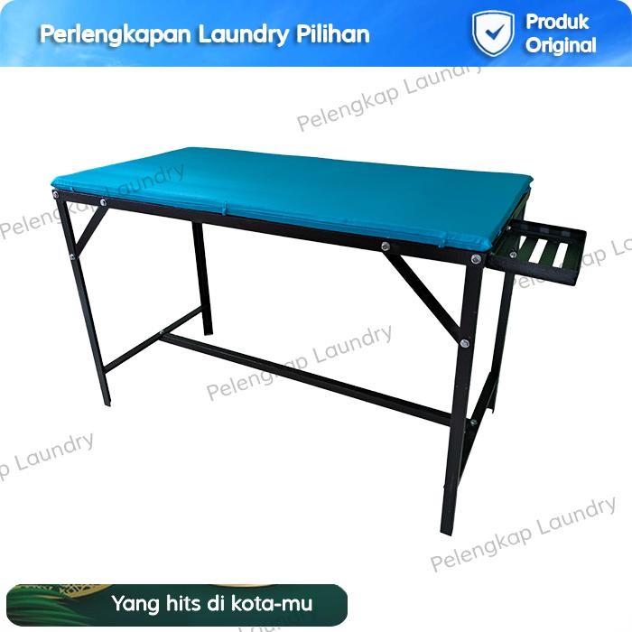 Meja Setrika Uap Laundry Lipat Kokoh 60 x 120 Meja Gosokan Uap