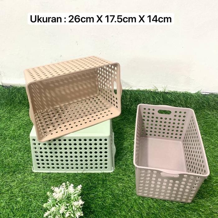 6Pcs Keranjang eriko serbaguna / Storage / Keranjang Mini / tempat penyimanan serbaguna Plastik