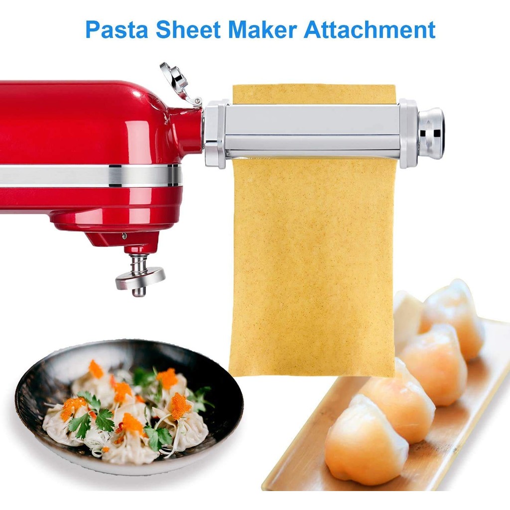 Stainless steel Pasta Maker Attachments for all KitchenAid Stand Mixer, Pasta Sheet Roller