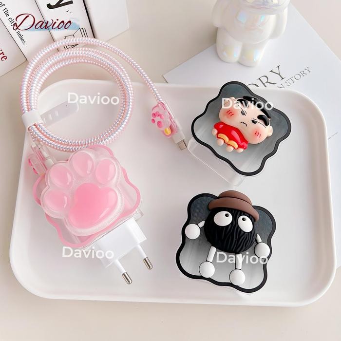 Pelindung Charger VIVO 120W Set 5 Item Paket Cover Pelindung Kepala Charger & Kabel Untuk Charger