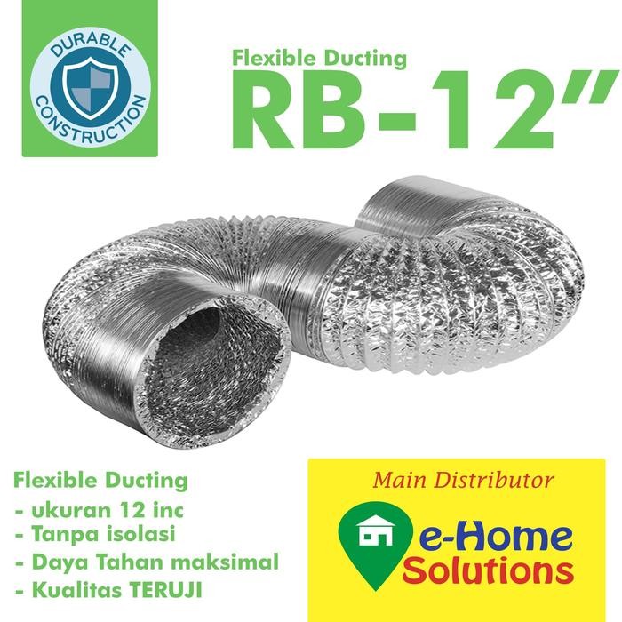 ALUMUNIUM FLEXIBLE METALIZE DUCTING 12 INCH