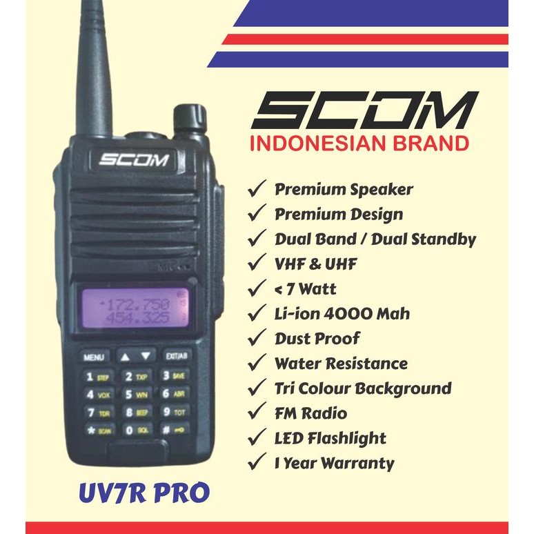 Ready HT walkie talkie handy talky Ht SCOM UV7R PRO VHF-UHF repeater ht